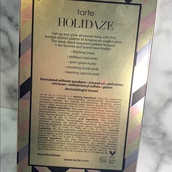 LNIB Tarte Bling It On Holiday Blush Palette w Box - Picture 13 of 17